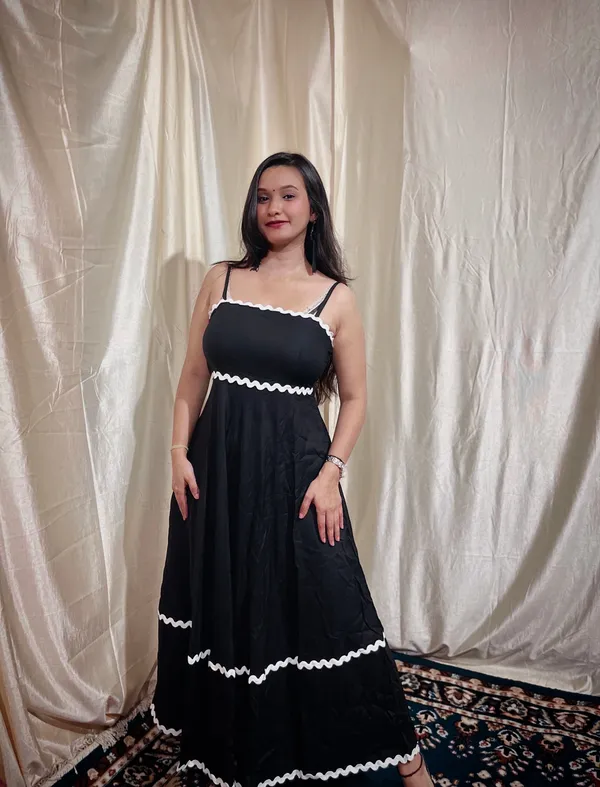 Black_Solid_Rayon_Black_Long_Dress_For_Women