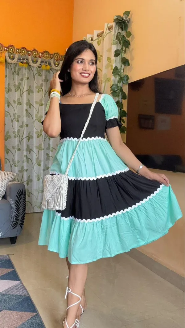 Multicolor_Solid_Rayon_Dress_For_Women