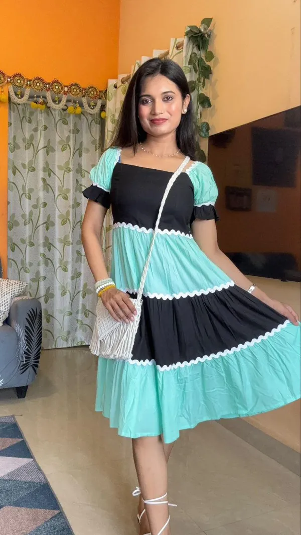 Multicolor_Solid_Rayon_Dress_For_Women