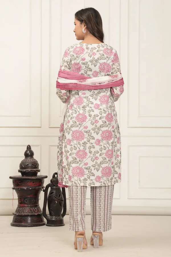 White_Aarika_Printed_Cotton_Suit_Set_For_Women