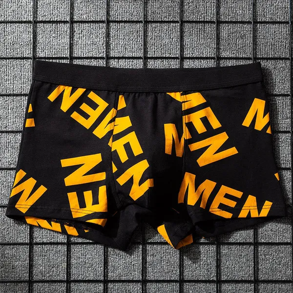 Comfortable_Men's_(PACK_OF_5)__Custom_Sublimated_Printing_Boxer_Briefs_Breathable_Knitted_Underwear_with_Pattern