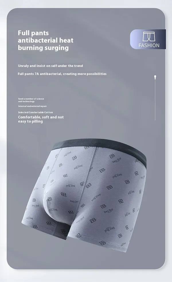 Comfortable_Men's_(PACK_OF_5)__Custom_Sublimated_Printing_Boxer_Briefs_Breathable_Knitted_Underwear_with_Pattern
