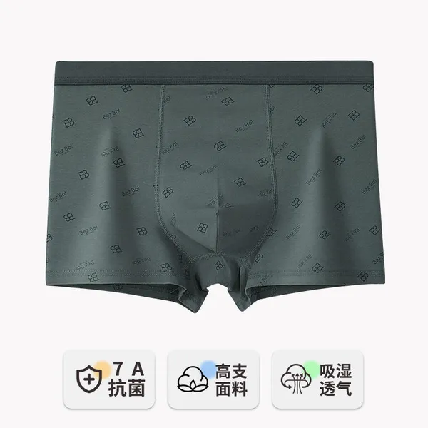 Comfortable_Men's_(PACK_OF_5)__Custom_Sublimated_Printing_Boxer_Briefs_Breathable_Knitted_Underwear_with_Pattern