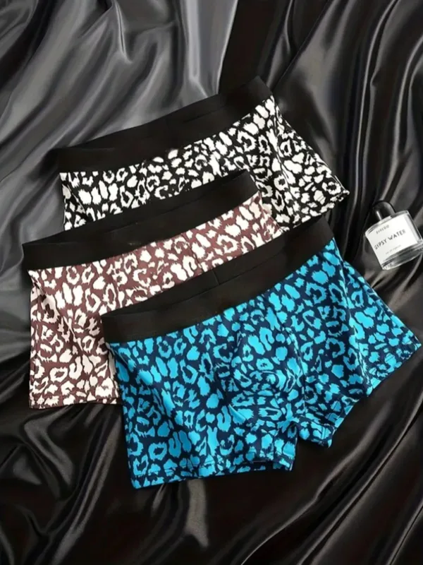 Men's_(PACK_OF_4)_CAT_PRINT_01_Boxer_Briefs_Breathable_Cool_Knitted_Fabric_Mesh_Shorts
