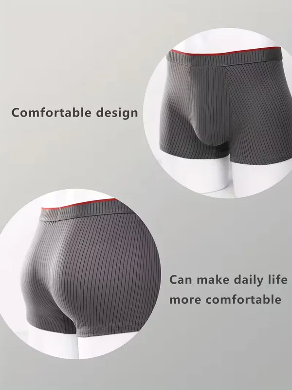 Men's_(PACK_OF_4)_Ice_Silk_Seamless_Boxer_Briefs_Breathable_Cool_Knitted_Fabric_Mesh_Shorts