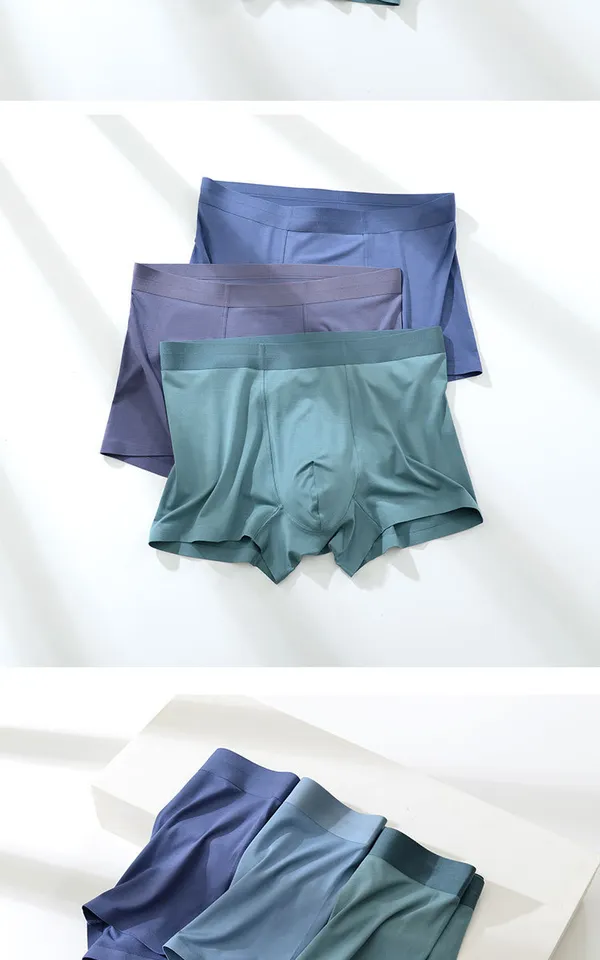 Men's__(Pack_of_3)_Illuminati_Micromodal_Regular_Fit_Solid_Antimicrobial_Trunks_with_No_Marks_Waistband