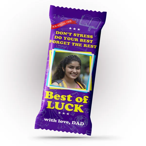 Best_Of_Luck_Gift,_Personalised_/_Customized_Chocolate_Large_Bar_(100G)_Exam_Wishes_(Violet)