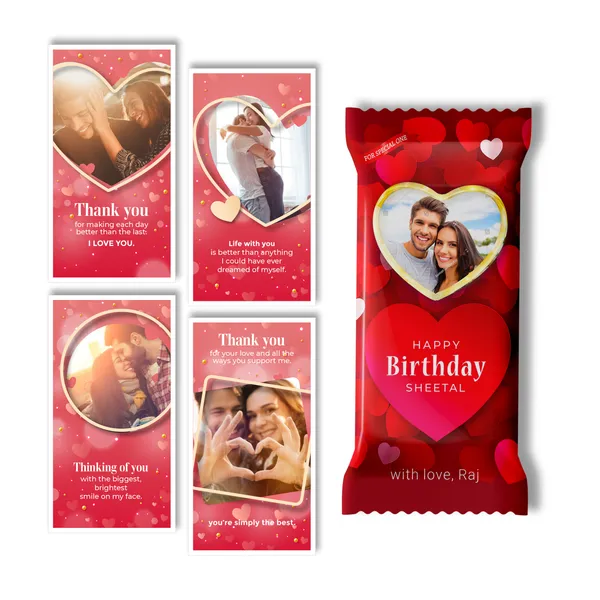 Birthday_Gift,_Personalised_/_Customized_Chocolate_Large_Bar_(100G)_+_4_Cards_With_Photos_And_Message