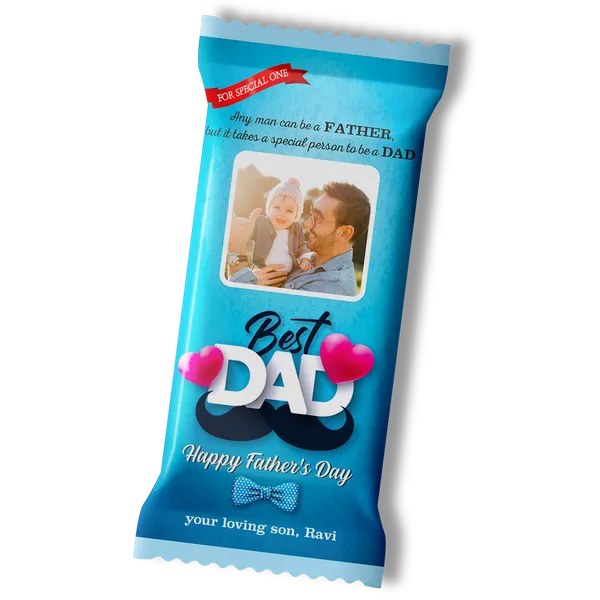 Father's_Day_Gift,_Chocolate_Large_Bar_(100G)_With_Beautiful_Message
