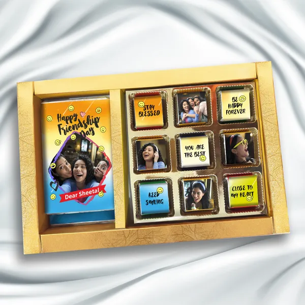 Friendship_Day_Gift_Box,_Personalized_Assorted_Chocolate_Box_(2_Bar_+_9_Cubes)