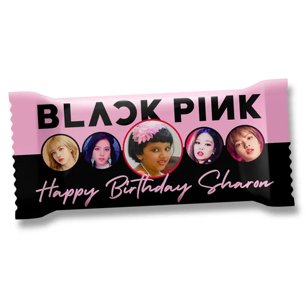 Blackpink_(K-Pop)_Birthday_Gift,_Personalised_Chocolate_Large_Bar_(100G)_(Pink_Black_Wrapper)