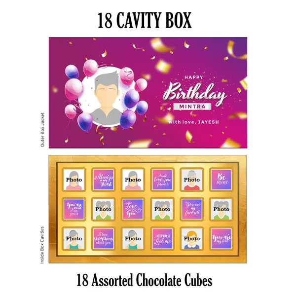 Birthday_Gift,_Personalised_/_Customized_Chocolate_Box_(18_Cubes)_Specially_For_Your_Loved_Ones