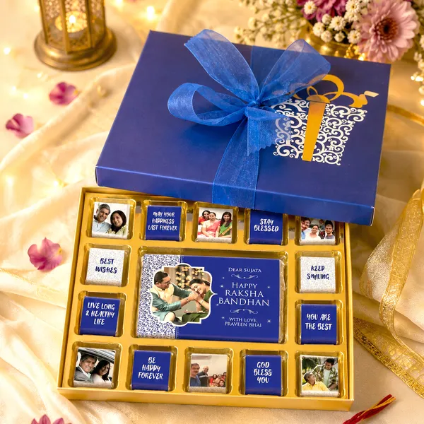 Raksha_Bandhan_Gift,_Personalized_Chocolate_Box_(1_Bar_+_14_Cubes)