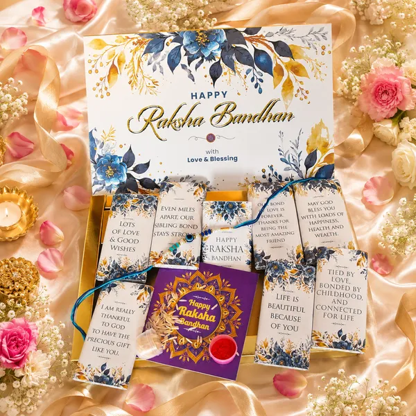 Raksha_Bandhan_Gift_for_Brother_-_8_Chocolate_Bars_with_beautiful_messages_and_Greeting_Card_(Free_Rakhi_+_Kumkum_&_Chawal_Dibi)
