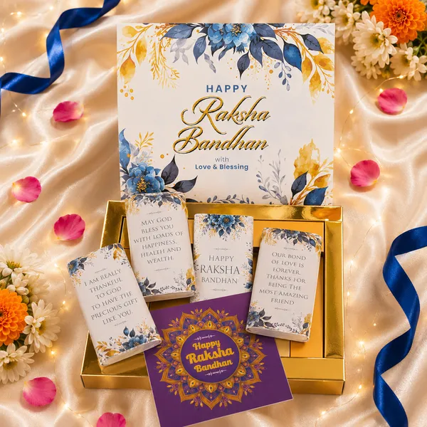 Raksha_Bandhan_Gift_for_Sister_-_4_Chocolate_Bars_with_beautiful_message_and_Greeting_Card_(Free_Surprise_Gift_inside)