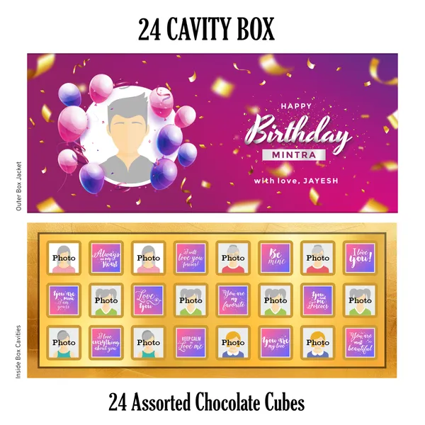 Birthday_Gift,_Personalised_/_Customized_Chocolate_Box_(24_Cubes)_Specially_For_Your_Loved_Ones
