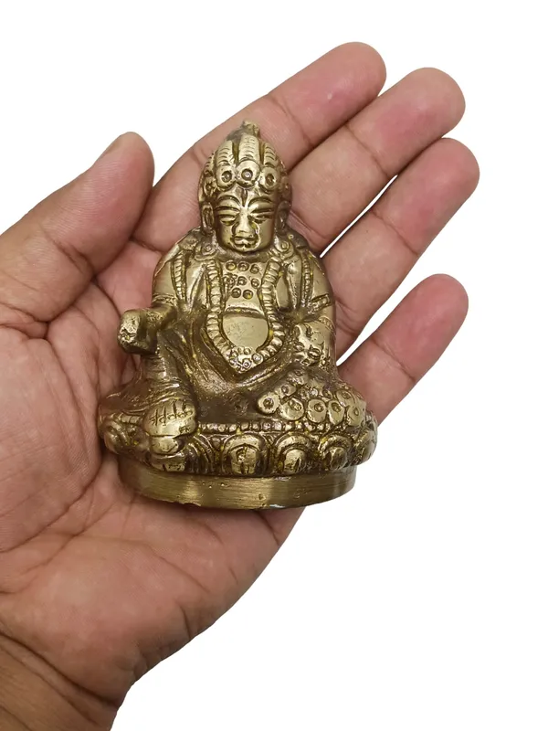 Golden_Kuber_Brass_Statue/Murti_For_Home_Decor,_Office,_Car_Dashboard,_Table_Decor,_Gifting_&_Puja_Idol_Murti_Sculpture