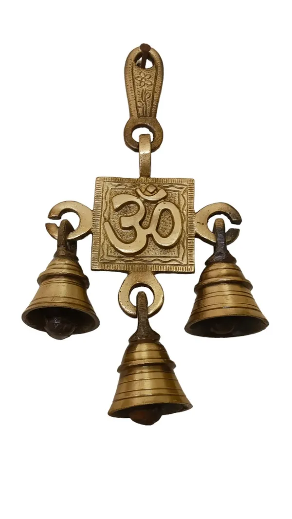 Golden_Om/Aum_3_Bells_Wall_Hanging_Home_Decor_Gifts_Brass_Temple_Bell_Traditional_Indian_Home_Decor
