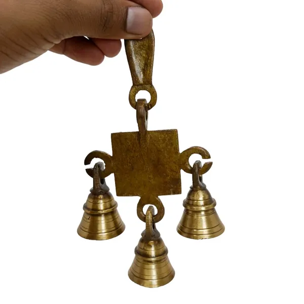 Golden_Om/Aum_3_Bells_Wall_Hanging_Home_Decor_Gifts_Brass_Temple_Bell_Traditional_Indian_Home_Decor
