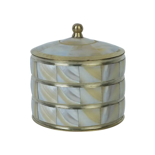 Golden_&_Pearl_Decorative_Jewelry_Trinket_Box_Unique_Gift_For_Home_Decor_Antique_Metal_Case_With_Mother_Of_Pearl_Sindoor_Box/Coin_Box