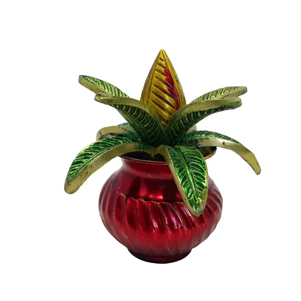 Red_&_Green_Kalash_Brass_Statue/Murti_For_Home_Decor,_Office,_Car_Dashboard,_Table_Decor,_Gifting_&_Puja_Idol_Murti_Sculpture