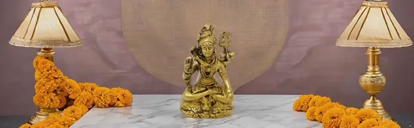 Golden_Sankar_Brass_Statue/Murti_For_Home_Decor,_Office,_Car_Dashboard,_Table_Decor,_Gifting_&_Puja_Idol_Murti_Sculpture
