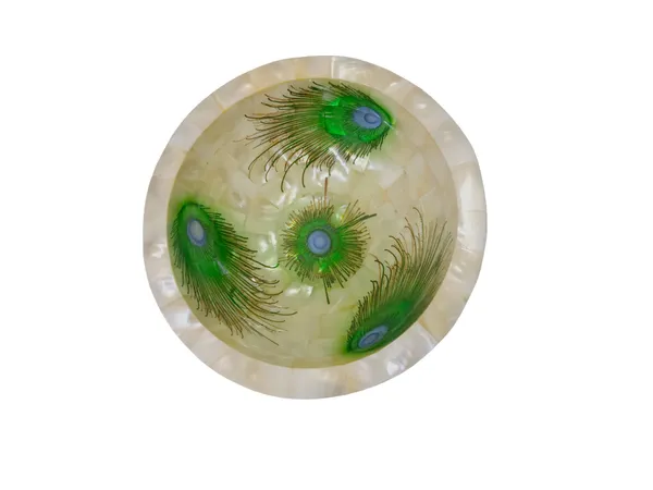 Pearl_Peacock_Print_Mother_Of_Pearl_Bowl_-_Multipurpose_Home_Decor,_Snacks_&_Fruit_Bowl,_Office_&_Home_Decorative_Centerpiece_5_Inch