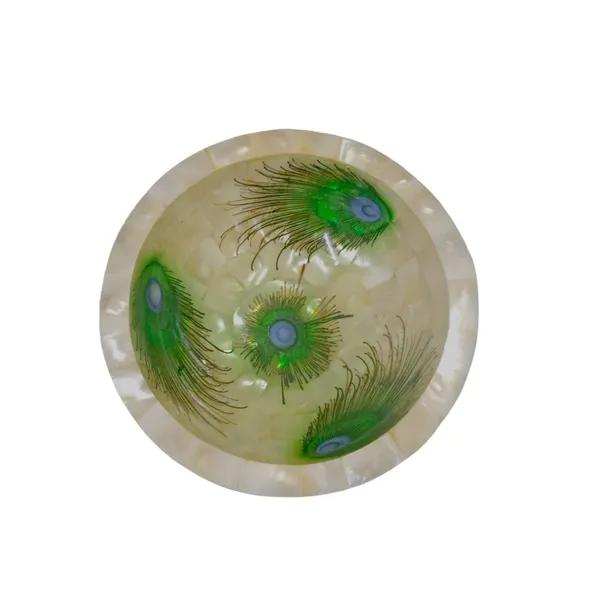Pearl_Peacock_Print_Mother_Of_Pearl_Bowl_-_Multipurpose_Home_Decor,_Snacks_&_Fruit_Bowl,_Office_&_Home_Decorative_Centerpiece_5_Inch