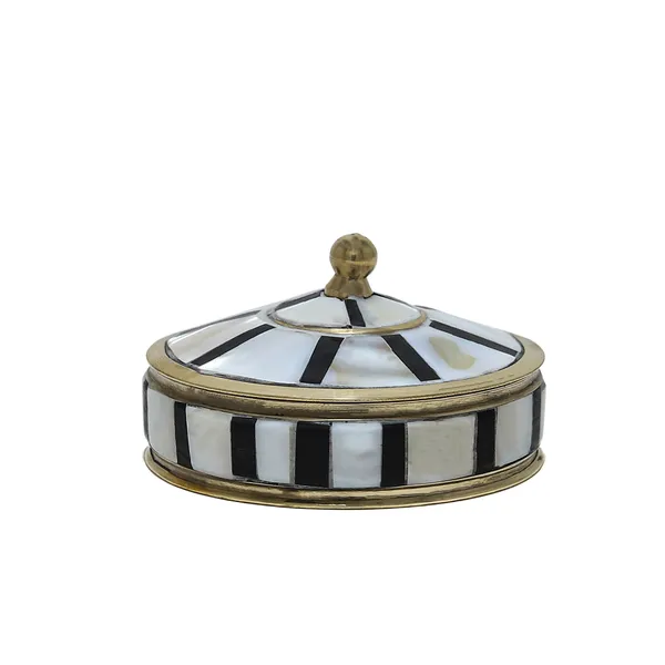Golden_&_Pearl_Decorative_Jewelry_Trinket_Box_Unique_Gift_For_Home_Decor_Antique_Metal_Case_With_Mother_Of_Pearl_Sindoor_Box/Coin_Box
