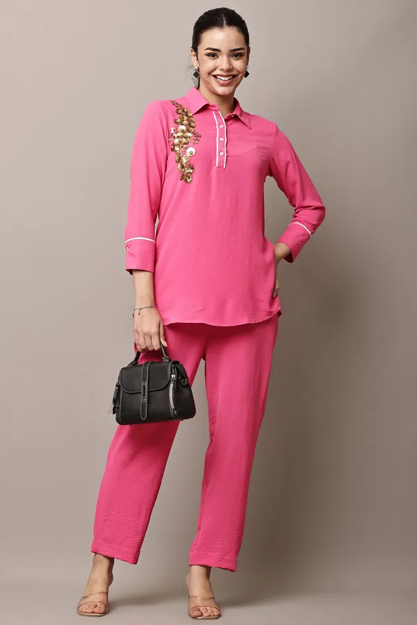 Rani_Pink_Hand-Embroidered_Coord_Set_For_Women