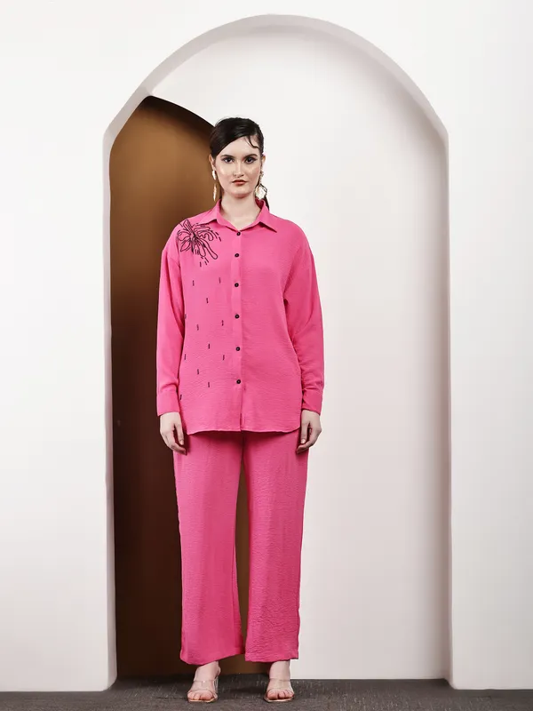 Rani_Pink_Hand-Embroidered_Cotton_Co-Ord_Set_For_Women