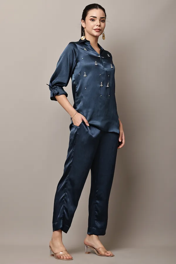 Blue_Hand-Embroidered_Coord_Set_For_Women_