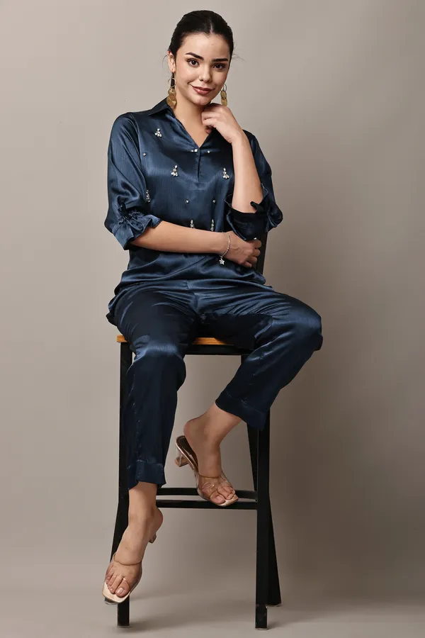 Blue_Hand-Embroidered_Coord_Set_For_Women_