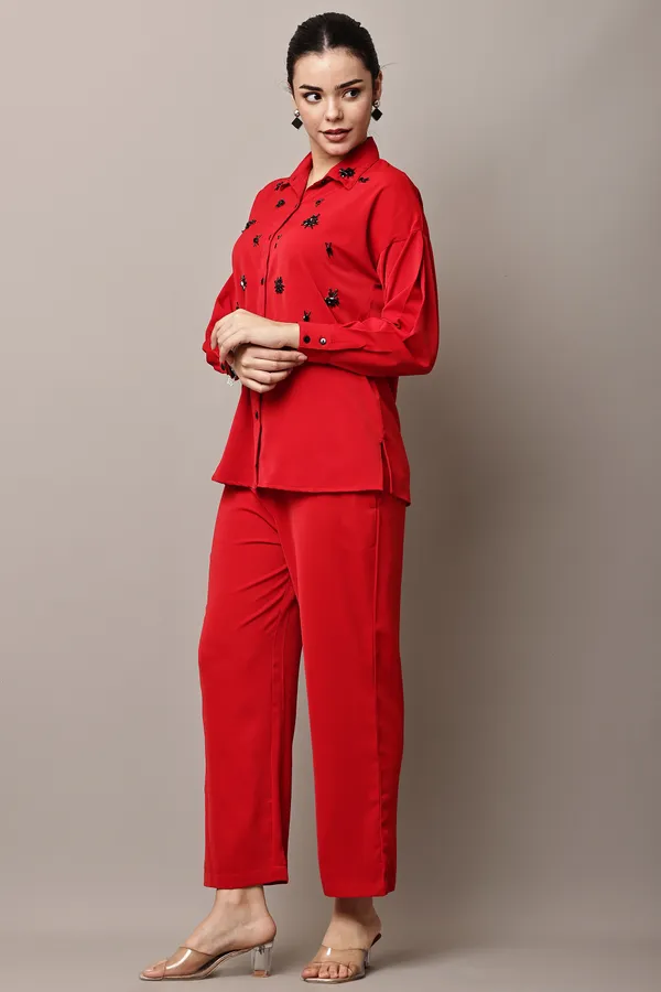 Red_Hand-Embroidered_Coord_Set_For_Women_