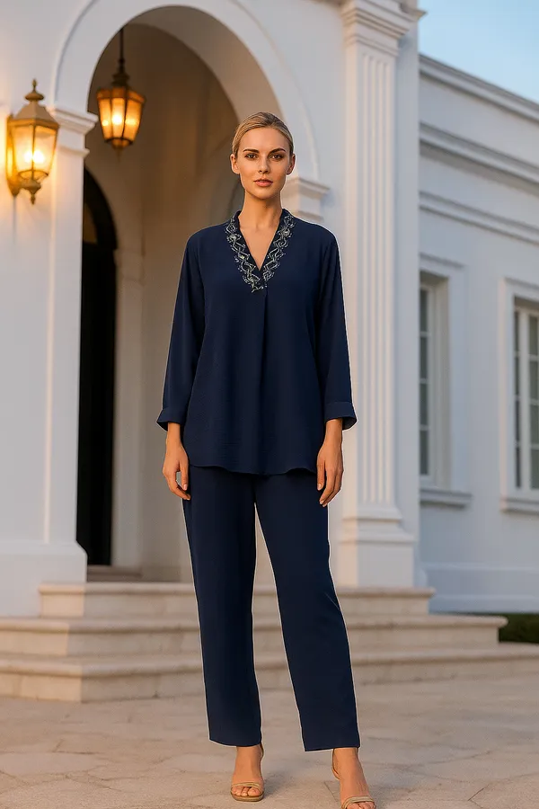 Blue_Hand-Embroidered_Coord_Set_For_Women