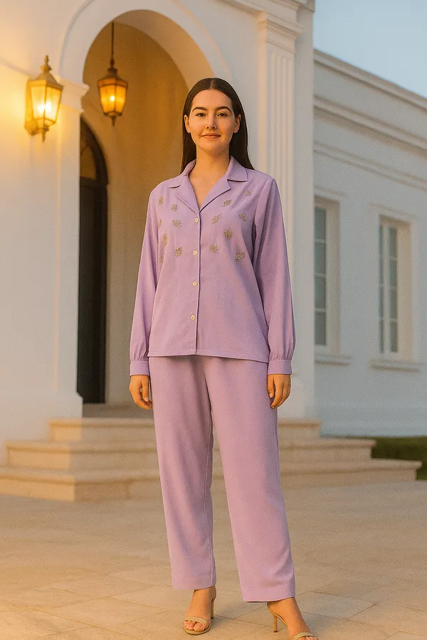 Purple_Hand-Embroidered_Coord_Set_For_Women