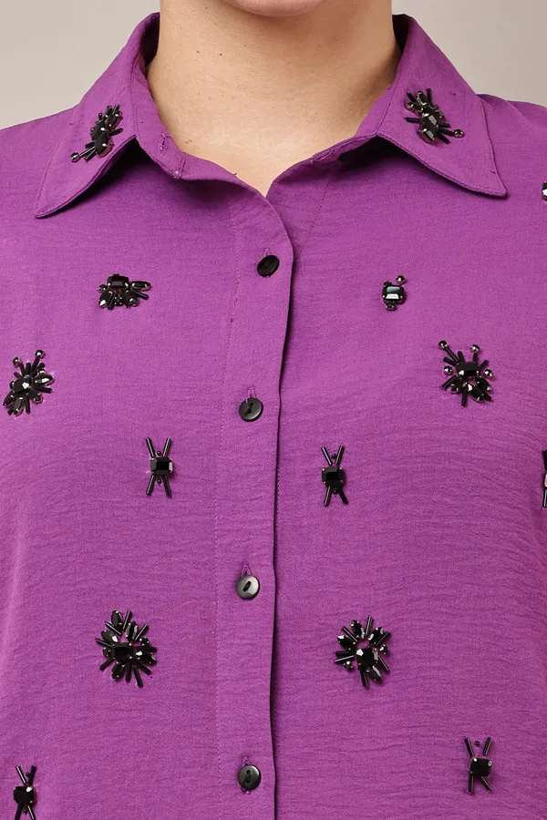 Purple__Hand-Embroidered_Coord_Set_For_Women_