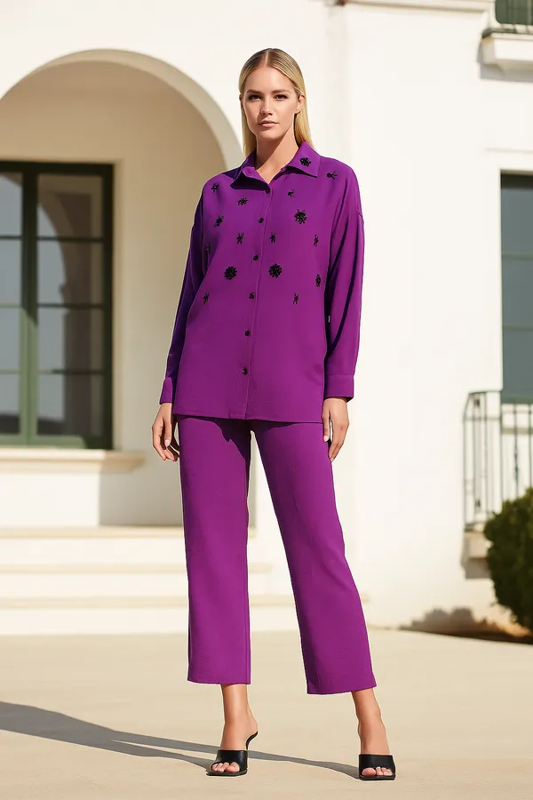 Purple__Hand-Embroidered_Coord_Set_For_Women_
