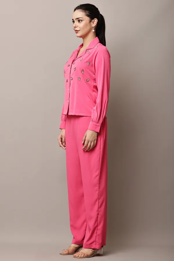 Pink_Hand-Embroidered_Coord_Set_For_Women_