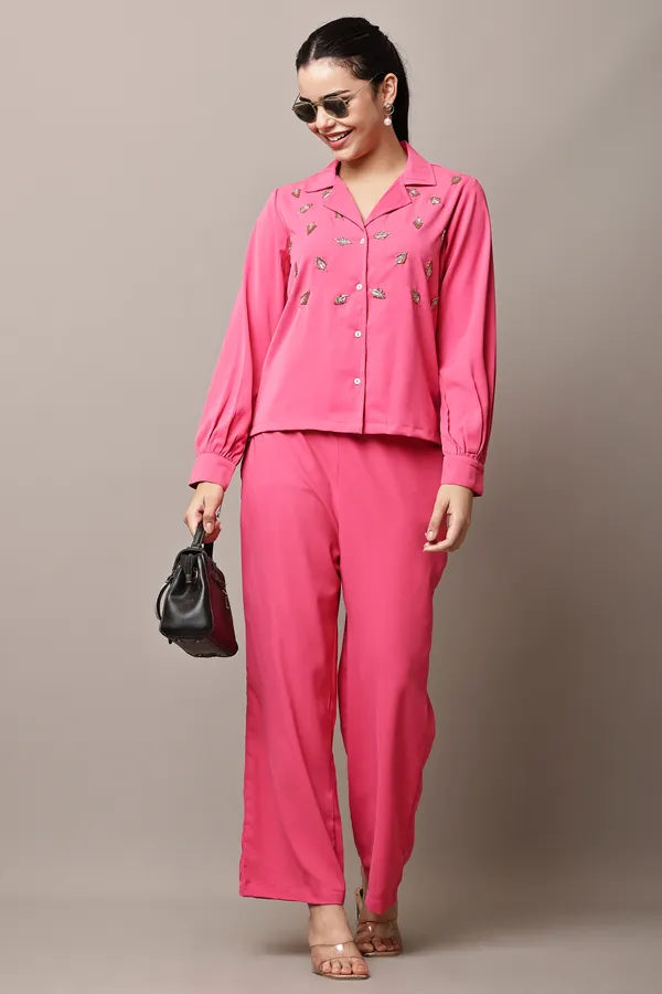 Pink_Hand-Embroidered_Coord_Set_For_Women_