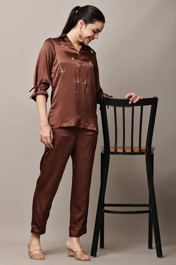 Rusty_Brown_Hand-Embroidered_Coord_Set_For_Women_
