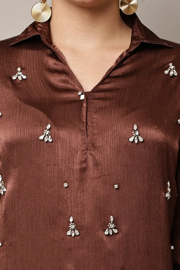 Rusty_Brown_Hand-Embroidered_Coord_Set_For_Women_