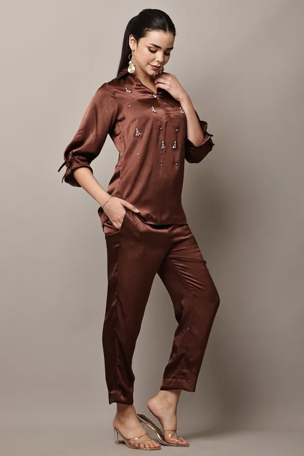 Rusty_Brown_Hand-Embroidered_Coord_Set_For_Women_