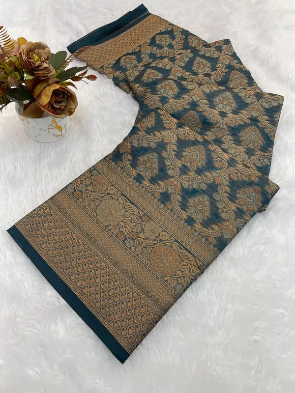Luxurious_Organza_Saree_Collection_-_Woven_Border_and_Concept_Blouse_Piece