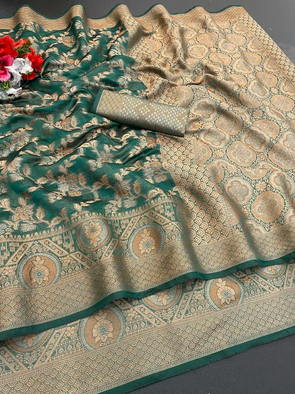 Traditional_Jaal_Pattern_Organza_Designer_Saree