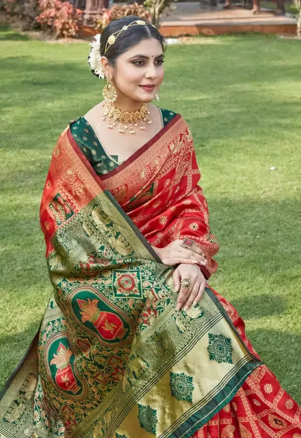 Cotton_Silk_Jacquard_Saree_With_Unstitched_Blouse