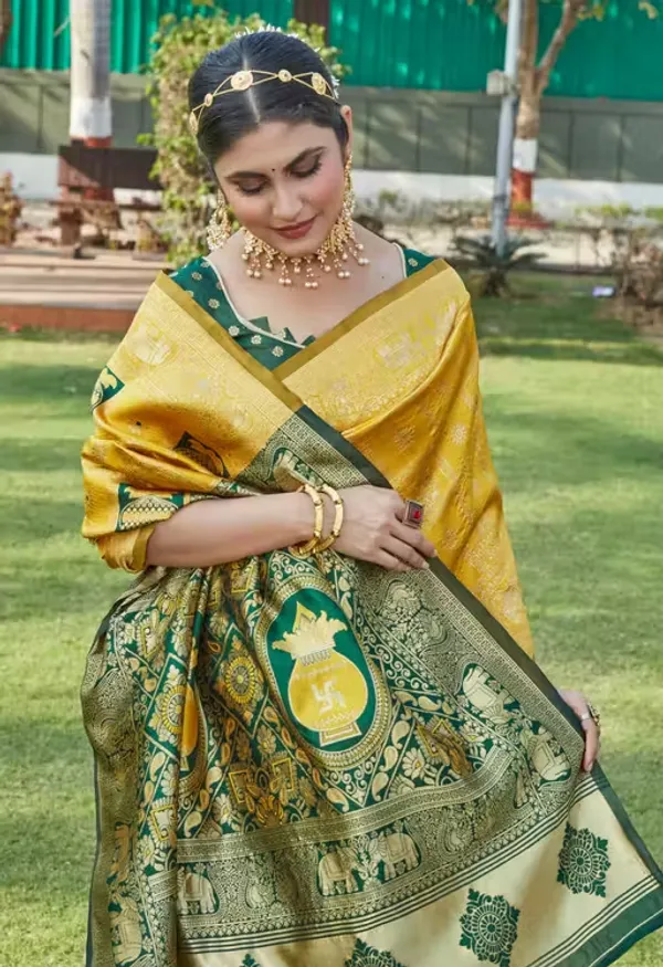 Cotton_Silk_Jacquard_Saree_With_Unstitched_Blouse