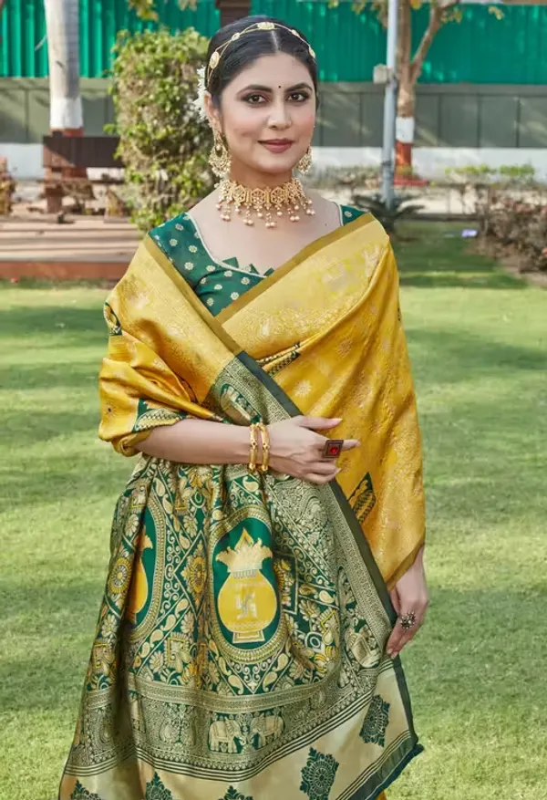 Cotton_Silk_Jacquard_Saree_With_Unstitched_Blouse