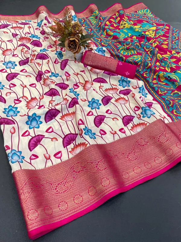 Exquisite_Dola_Silk_Saree_with_Jaquard_Border