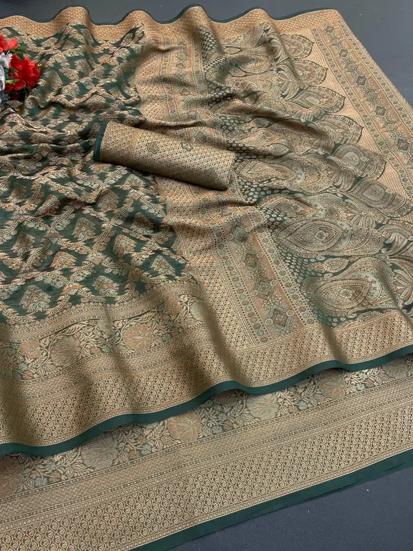 Luxurious_Organza_Saree_Collection_-_Woven_Border_and_Concept_Blouse_Piece